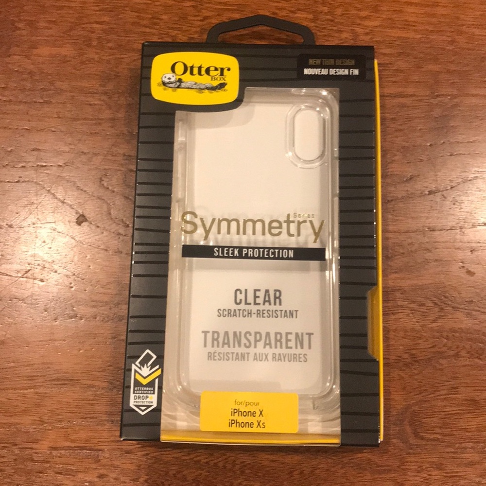 iPhone X clear otter box phone case
